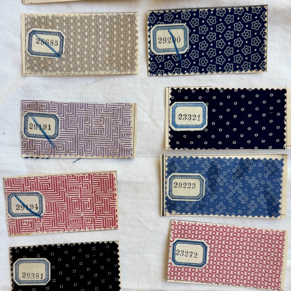 Numbered mill swatches